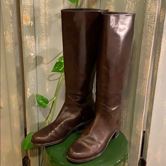 Stuart Weitzman Tall Brown zipper back boots - Picture 4 of 15